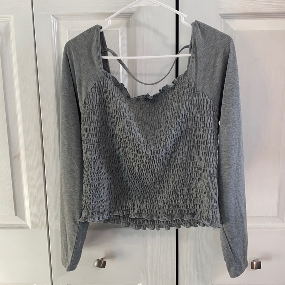 Love, Fire grey long sleeve
